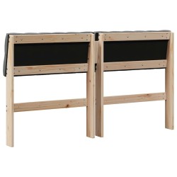 Tête de lit capitonnée Gris foncé 150 cm Pin massif 627352627352