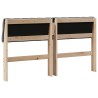 Tête de lit capitonnée Gris foncé 150 cm Pin massif 627352627352