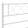  Tête de lit métal blanc 90 cm 