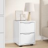 Table de chevet avec tiroir Blanc brillant 30,5 x 30 x 43 cm 627354627354
