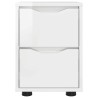Table de chevet avec tiroir Blanc brillant 30,5 x 30 x 43 cm 627354627354