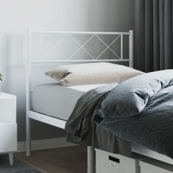 Tête de lit métal blanc 90 cm 