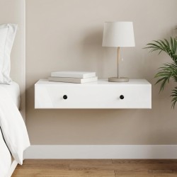 Table d'appoint murale Blanc brillant 87,5 x 34,5 x 17 cm 627356627356
