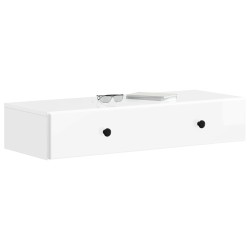 Table d'appoint murale Blanc brillant 87,5 x 34,5 x 17 cm 627356627356