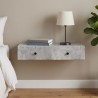 Table d'appoint murale Gris béton 87,5 x 34,5 x 17 cm 627358627358