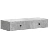 Table d'appoint murale Gris béton 87,5 x 34,5 x 17 cm 627358627358