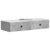 Table d'appoint murale Gris béton 87,5 x 34,5 x 17 cm 627358627358