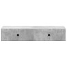 Table d'appoint murale Gris béton 87,5 x 34,5 x 17 cm 627358627358