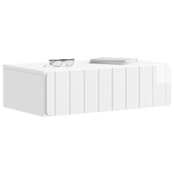 Table d'appoint murale Blanc brillant 59 x 34,5 x 17 cm 627359627359
