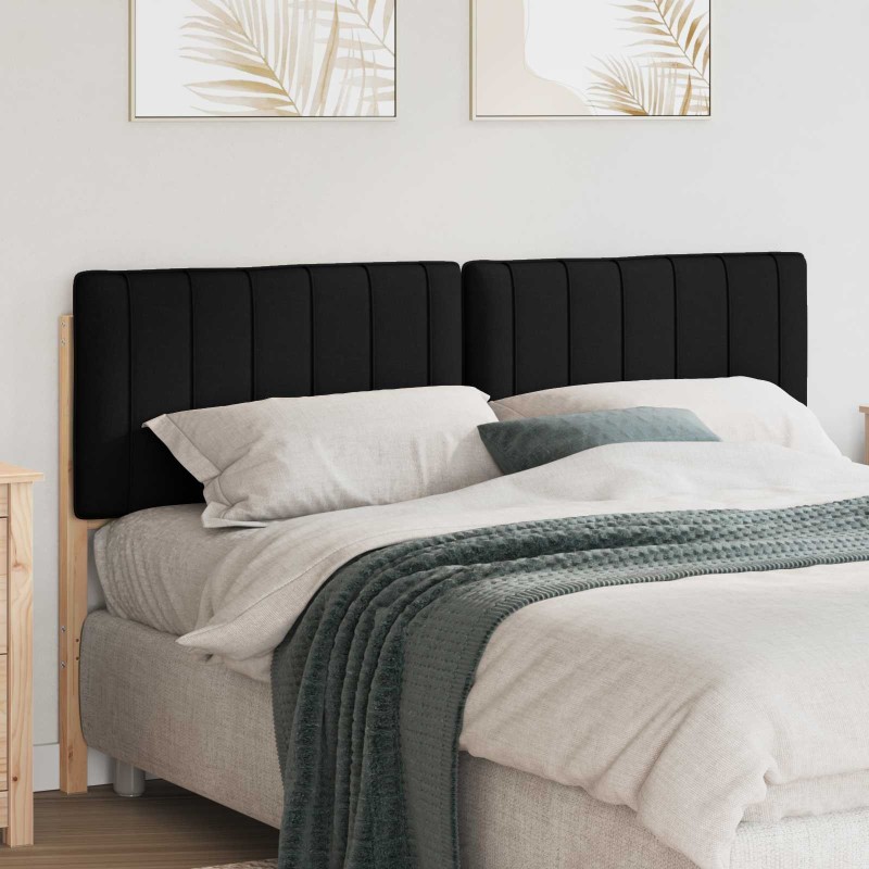 Tête de lit capitonnée Marron et Noir 150 cm Pin massif 627360627360
