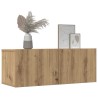 Meubles TV muraux 2 pcs chêne artisanal 80x30x30 cm 627361627361