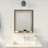 Miroir de salle de bain avec étagère Noir 50 x 12 x 60 cm 627362627362