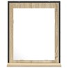 Miroir de salle de bain avec étagère Noir 50 x 12 x 60 cm 627362627362