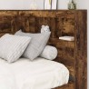 Tête de lit de rangement Chêne fumé 100 cm Bois d'ingénierie 627364627364