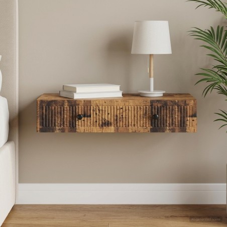 Table d'appoint murale Bois ancien 87,5 x 34,5 x 17 cm 627371627371