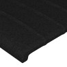Tête de lit avec oreilles Noir 203x23x78/88 cm Tissu 627372627372