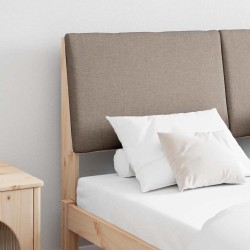 Tête de lit capitonnée Taupe 150 cm Pin massif 627373627373