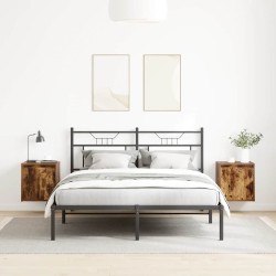 Tables de chevet murales 2 pcs chêne fumé 38x34x40 cm 627374627374