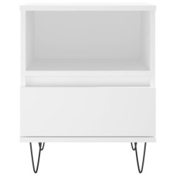 Table de chevet Blanc 40x35x50 cm Bois d’ingénierie 627375627375