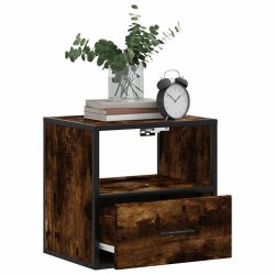 Table de chevet murale Chêne fumé 40x31x39,5 cm 627377627377