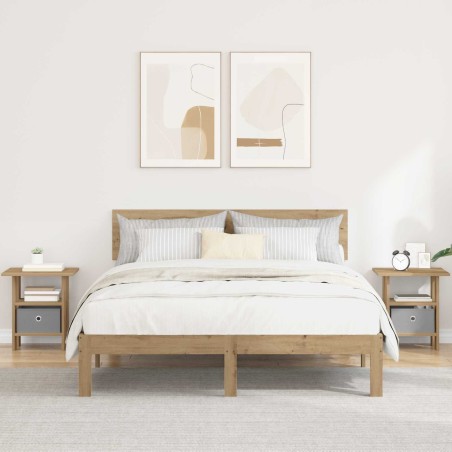 Table de chevet 2 pc Chêne artisanal 41 x 40 x 45 cm 627378627378