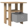 Table de chevet 2 pc Chêne artisanal 41 x 40 x 45 cm 627378627378