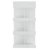 Table de bar étagère de rangement Blanc brillant 100x50x101,5cm 627379627379