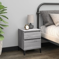 Tables de chevet 2 pcs Sonoma gris 40x35x50 cm 627380627380