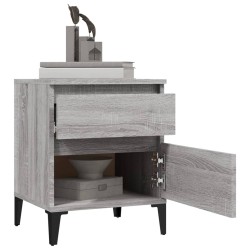 Tables de chevet 2 pcs Sonoma gris 40x35x50 cm 627380627380