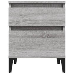 Tables de chevet 2 pcs Sonoma gris 40x35x50 cm 627380627380