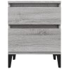 Tables de chevet 2 pcs Sonoma gris 40x35x50 cm 627380627380