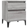 Tables de chevet 2 pcs Sonoma gris 40x35x50 cm 627380627380