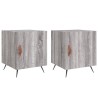 Tables de chevet 2 pcs sonoma gris 40x40x50cm bois d'ingénierie 627381627381