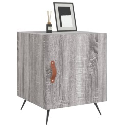 Tables de chevet 2 pcs sonoma gris 40x40x50cm bois d'ingénierie 627381627381