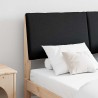 Tête de lit capitonnée Noir 150 cm Pin massif 627383627383