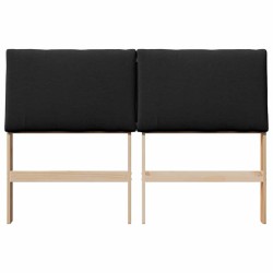 Tête de lit capitonnée Noir 150 cm Pin massif 627383627383
