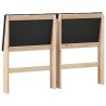 Tête de lit capitonnée Noir 150 cm Pin massif 627383627383
