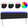 Tête de lit à LED Noir 200x5x78/88 cm Velours 627385627385