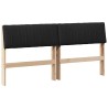 Tête de lit capitonnée Noir 150 cm Pin massif 627387627387