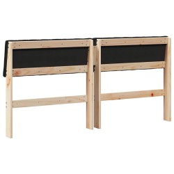 Tête de lit capitonnée Noir 150 cm Pin massif 627387627387
