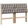 Tête de lit capitonnée Taupe 150 cm Pin massif 627389627389