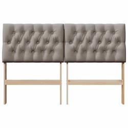 Tête de lit capitonnée Taupe 150 cm Pin massif 627389627389