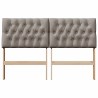 Tête de lit capitonnée Taupe 150 cm Pin massif 627389627389