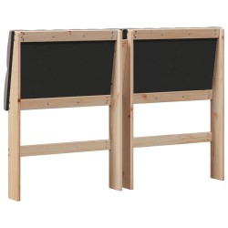 Tête de lit capitonnée Taupe 150 cm Pin massif 627389627389