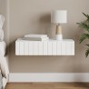 Table d'appoint murale Blanc brillant 87,5 x 34,5 x 17 cm 627394627394