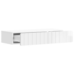 Table d'appoint murale Blanc brillant 87,5 x 34,5 x 17 cm 627394627394
