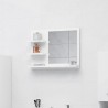 Miroir de salle de bain blanc 60x10,5x45 cm bois d’ingénierie 627395627395