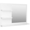 Miroir de salle de bain blanc 60x10,5x45 cm bois d’ingénierie 627395627395