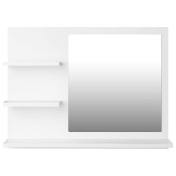 Miroir de salle de bain blanc 60x10,5x45 cm bois d’ingénierie 627395627395