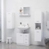 Miroir de salle de bain blanc 60x10,5x45 cm bois d’ingénierie 627395627395